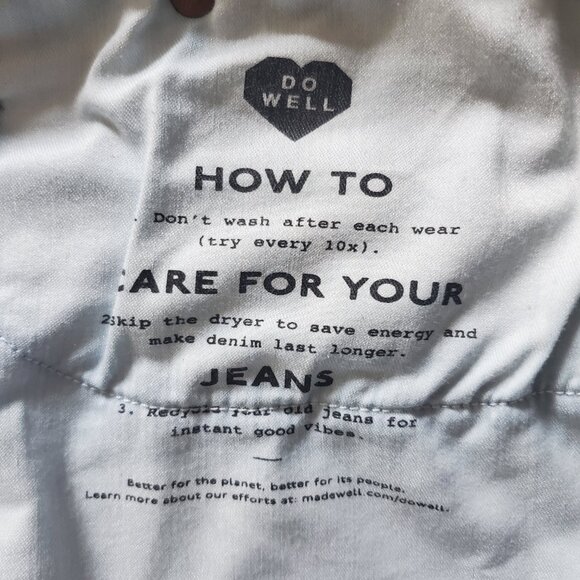 Madewell Mid Rise Kick Out Jeans Medium Indigo Wash size 32 - Picture 7 of 11